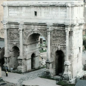 Septimius Severus diadalíve Rómában